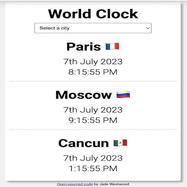 World clock project